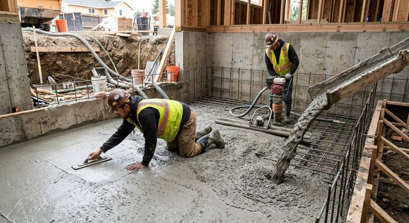 Basement Concrete Installation in Gobles, MI
