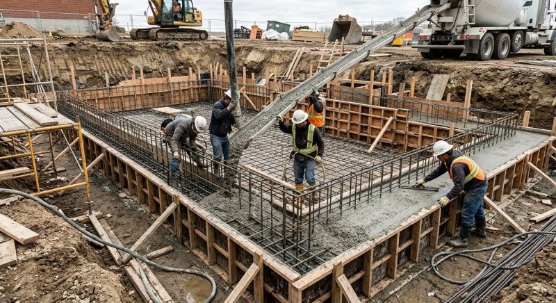 Basement Concrete Pouring in Kalamazoo County, MI