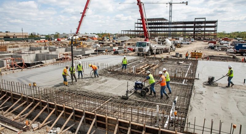 Commercial Slab Installation in Mattawan, MI