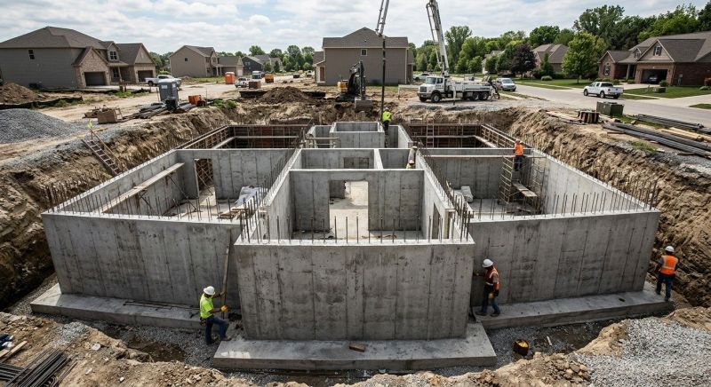 Foundation Construction in Galesburg, MI