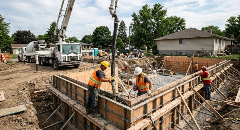 Foundation Wall Pouring in Kalamazoo, MI