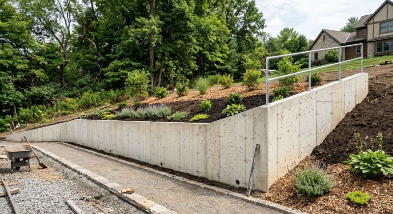 Concrete Wall Installation project example
